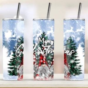 Merry Christmas Gnome 20oz Tumbler